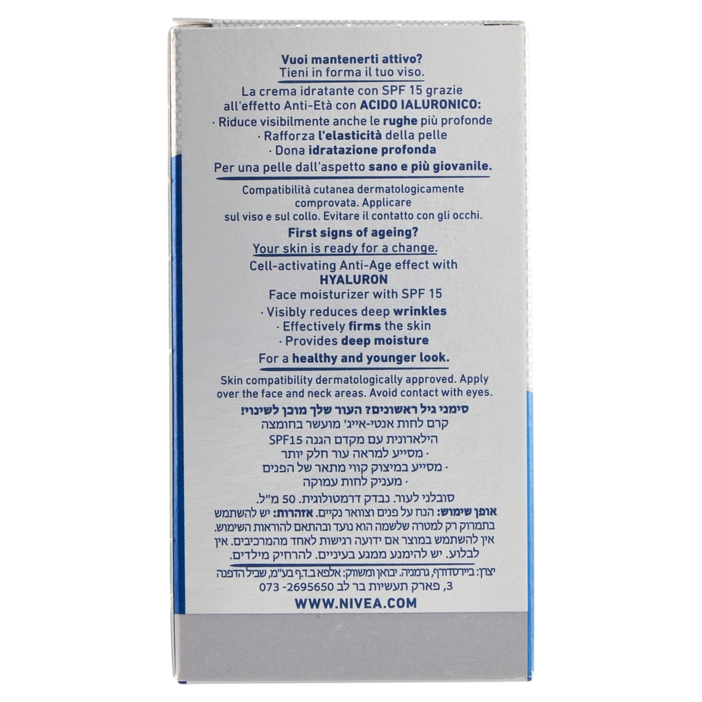 Nivea Men Active Age Hyaluron Crema Idratante Viso 50 ml